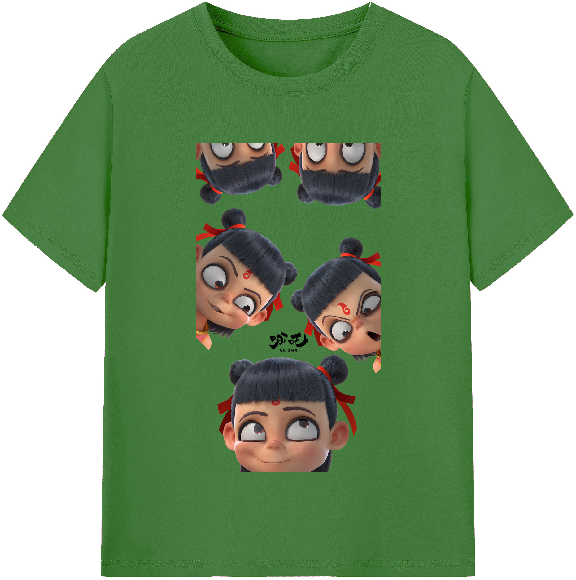 （画像用） Ne Zha 2 ナタ 魔童の大暴れ レディースカジュアルプリントTシャツ（綿100％）